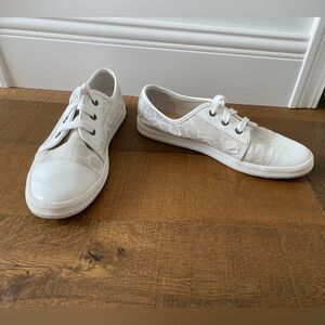 Calvin Klein Jeans All White Sneakers Size 8.5